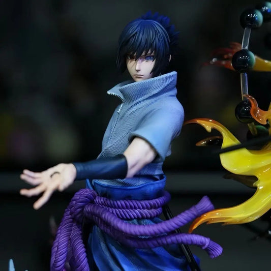 22cm Naruto Anime Figure Naruto And Sasuke GK Collection Figures Statue Anime Peripheral Model Ornaments Birthday Gift Toy