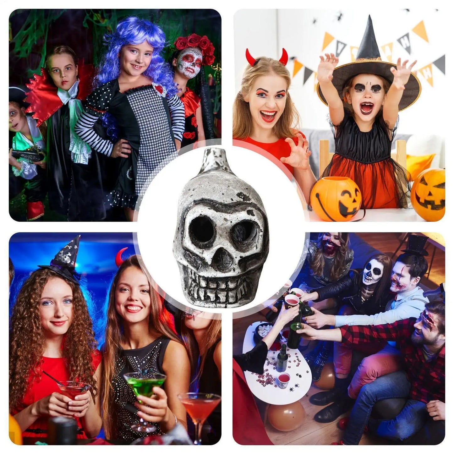 Authentic Aztec Death Whistle, Skull Human Scream Loud High Decibels for Rituals, Spooky Sounding Halloween Prop