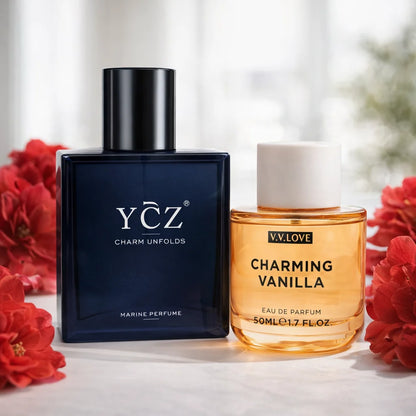 YCZ Men's Perfume,2pcs| /1.7oz*2  cologne for-Long Lasting，Oriental Woody Scent+Soft woody-floral scent， Ideal Special Occasions, Making it the Ideal gentlemen’s Gift