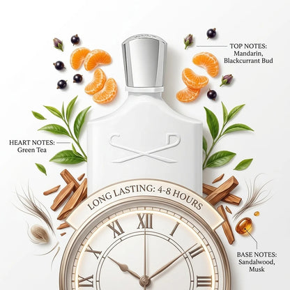 Silver Mountain Water Luxury Citrus Woody Creed Cologne Fragrance for Men Women Unisex Long Lasting Daily Office Party