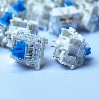 20-100pc Mechanical Keyboard Switches Blue Red Brown Switch Customizable Hot-Swappable 3 Pins Cross Stem for Mechanical Keyboard