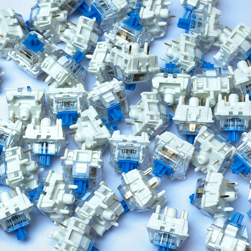20-100pc Mechanical Keyboard Switches Blue Red Brown Switch Customizable Hot-Swappable 3 Pins Cross Stem for Mechanical Keyboard