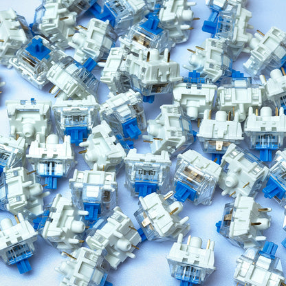 20-100pc Mechanical Keyboard Switches Blue Red Brown Switch Customizable Hot-Swappable 3 Pins Cross Stem for Mechanical Keyboard