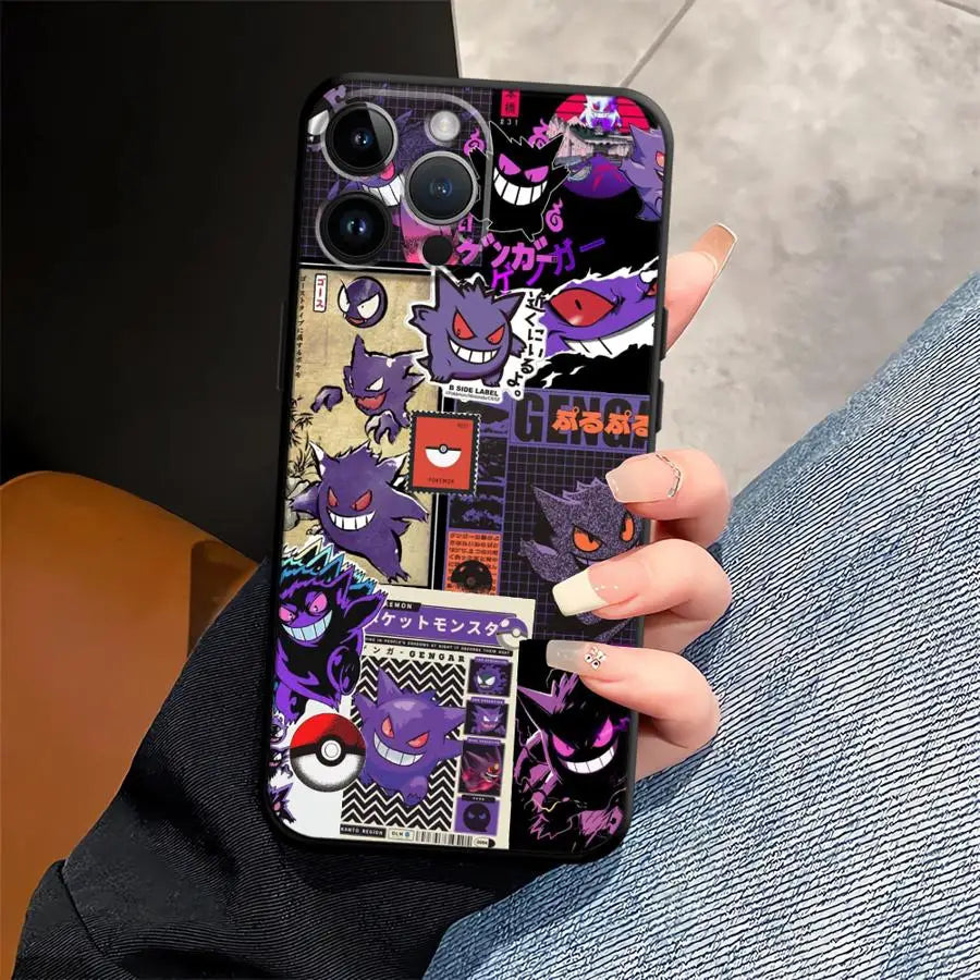 Cartoon Hot Pokemon Funda Phone Cover Phone Case for Apple iPhone 17 Pro Max 15 Pro 7 8 11 14 13 12 16 XR XS MAX Air
