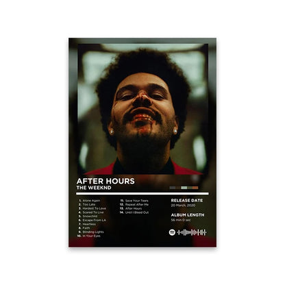 Rapper Album Cover Retro Poster Music Canvas Wall Art Print Mural Home Decor Music Lover Gift