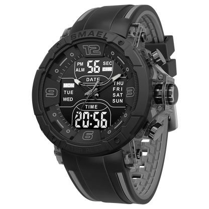 SMAEL Brand 8140 Waterproof Dropshipping Watch Alarm Clock night light Young Fashion business Quartz Sport Wristwatches