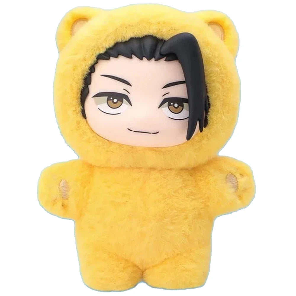 ujutsu Kaisen Gojo Satoru Plush Toy Cute Cat Ear Hoodie Stuffed Doll Anime Figure Collectible Gift for Fans