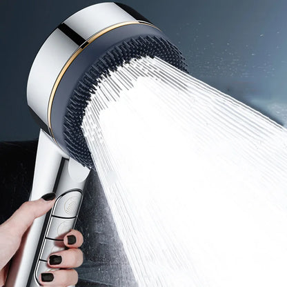 1pc Filtered Supercharged Shower Head Four-speed Adjustment With Water Seal Multi-functional Home Shower Bathroom Accessories