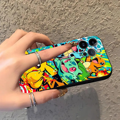 Cartoon Hot Pokemon Funda Phone Cover Phone Case for Apple iPhone 17 Pro Max 15 Pro 7 8 11 14 13 12 16 XR XS MAX Air