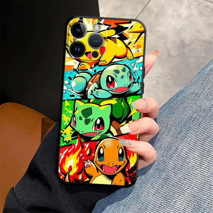 Cartoon Hot Pokemon Funda Phone Cover Phone Case for Apple iPhone 17 Pro Max 15 Pro 7 8 11 14 13 12 16 XR XS MAX Air