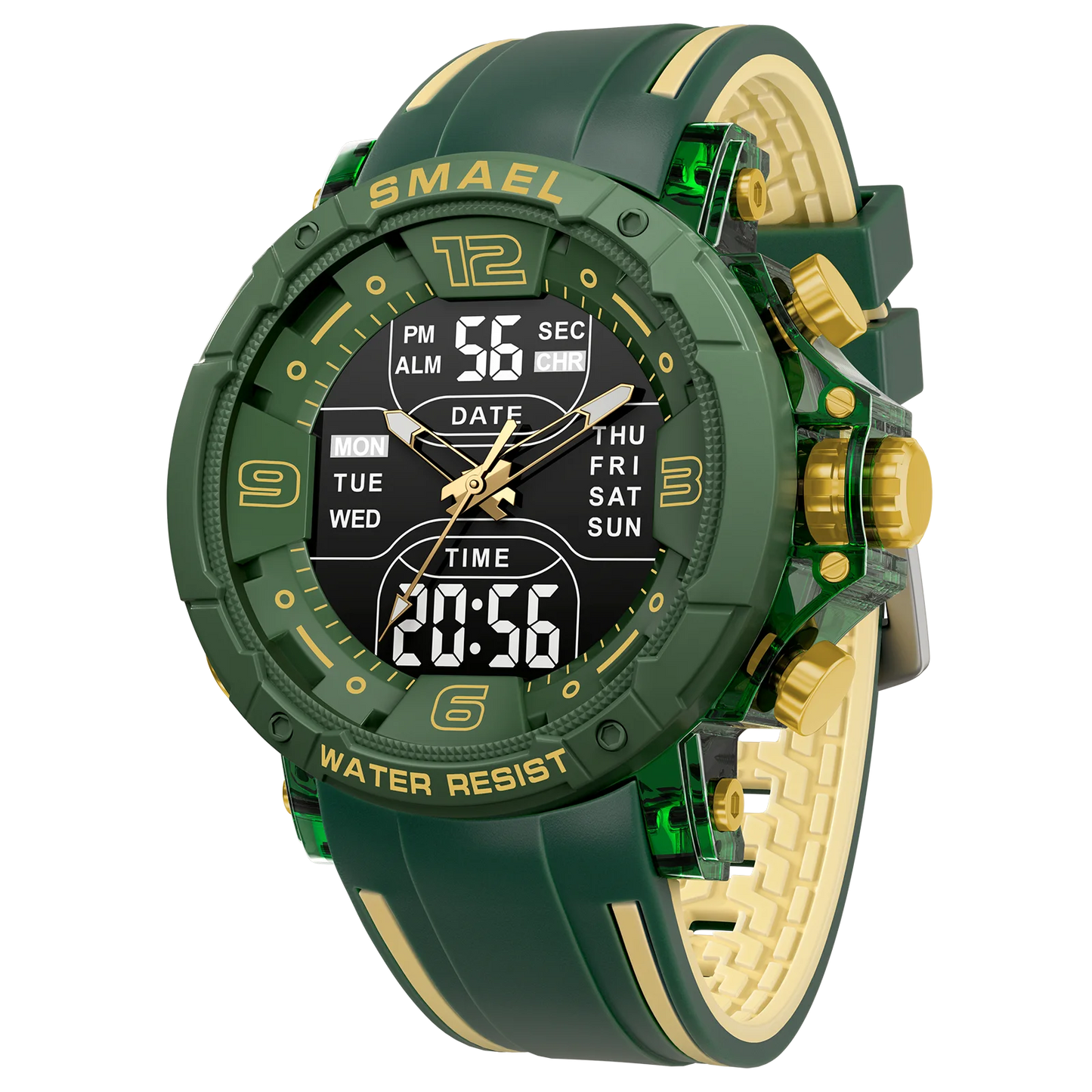 SMAEL Brand 8140 Waterproof Dropshipping Watch Alarm Clock night light Young Fashion business Quartz Sport Wristwatches