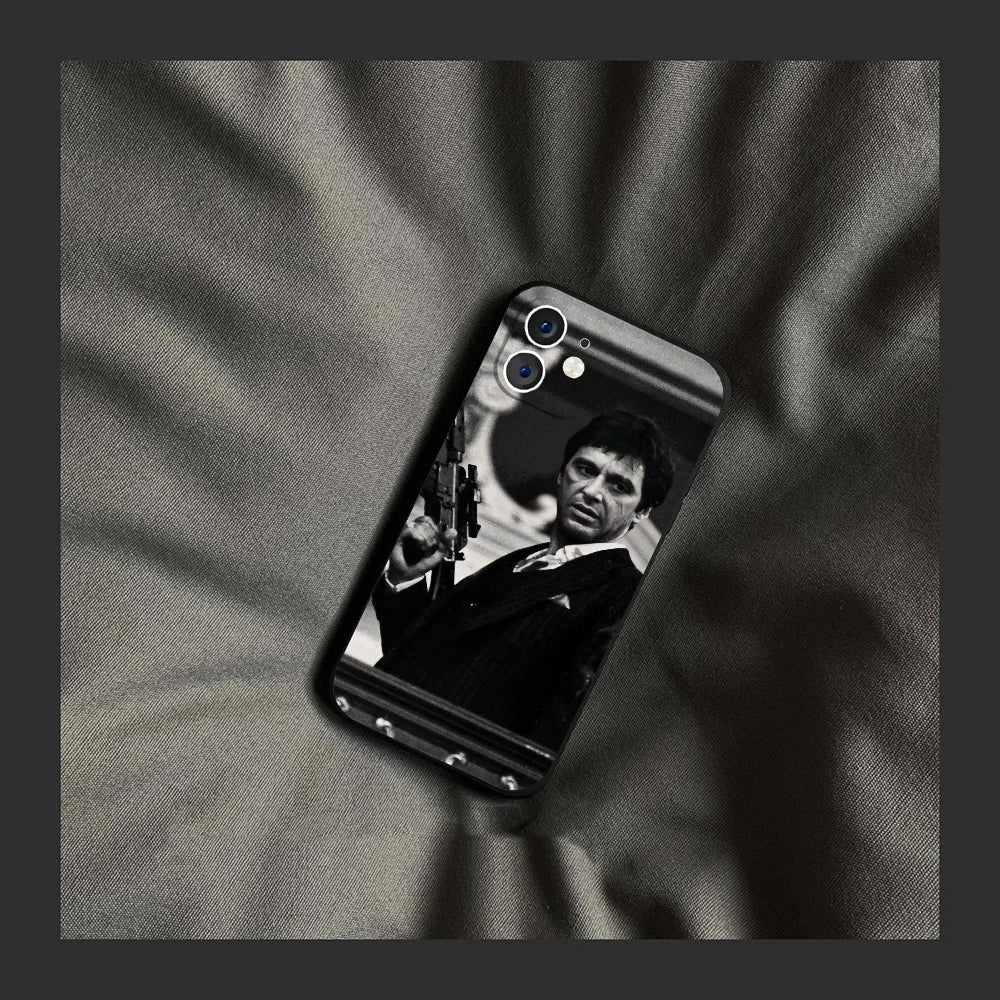 T-Tony M-Montana S-Scarface Phone Case For iPhone 17 16 15 11 12 14 13 Pro Max Mini X XR 7 8 Plus SE4 17E Shockproof Soft Cover