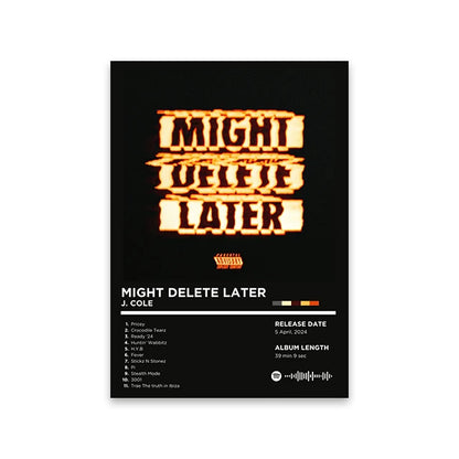 Rapper Album Cover Retro Poster Music Canvas Wall Art Print Mural Home Decor Music Lover Gift