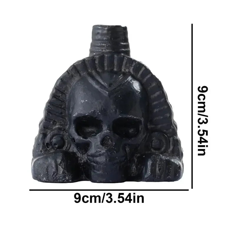 Aztec Death Whistle Spookys Aztec Scary Death Whistle Ghost War Whistle Skull Head Toy Party Noise Prop Resin Halloween Toy Gift