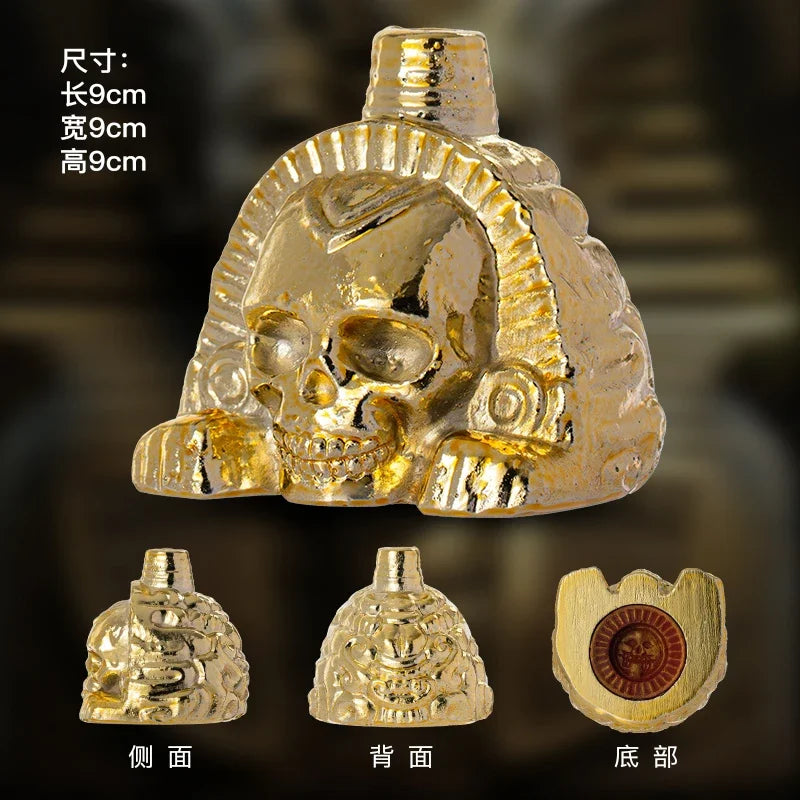 Authentic Aztec Whistle Loud Spookys Aztec Scary Death Whistle Realistic Human Screaming Aztec Ghost War Whistle Skull Head Toy