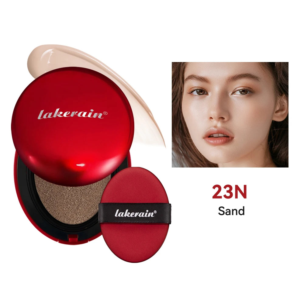Korean Air Cushion Foundation Natural Moisturizing Coverage 72H Wear Semi-Matte Finish Foundation Women Long-lasting Makeup Base