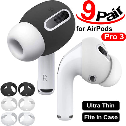 Eartips Anti-Scratch Cover for AirPods Pro3 Earbuds 3rd Gen Anti Slip Silicone Earbuds Covers Ear Tips for Apple AirPods Pro 3rd