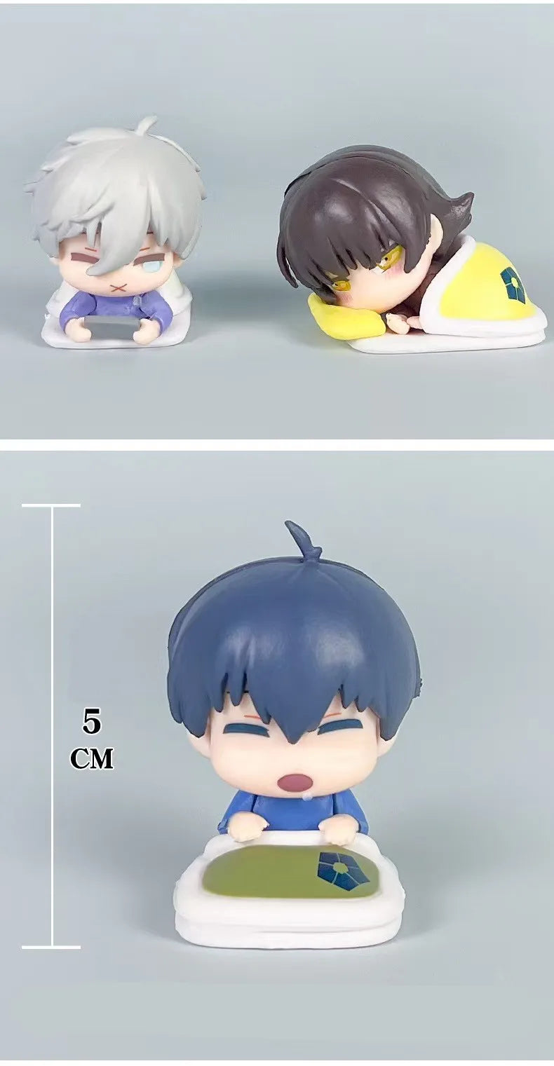 Anime BLUE LOCK Figure Football Comic Isagi Yoichi Bachira Meguru Nagi Seishiro Mikage Reo PVC Model Room Decor For BIrthday Gif