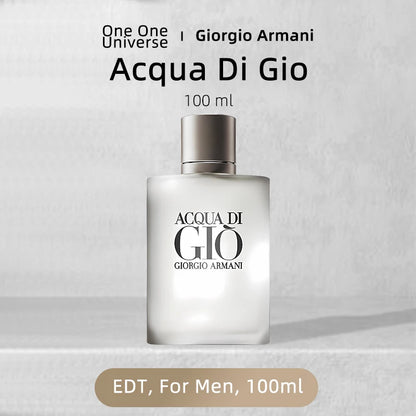 Armani Acqua di Gio EDT 100ml for Men Giorgio Armani Classic Fresh Aquatic Woody Scent Long Lasting Light Perfume Cologne Spray