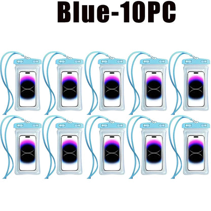 1-30PCS High Quality Universal Waterproof Smartphone Bag Phone Case Floating Waterproof Phone Pouch Bag for Diving Swimming