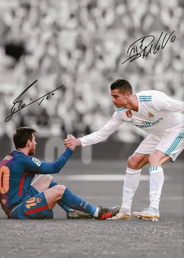 Star Athletes On the Football Field Poster Super Moment Colour Canvas Painting Wall Art Picture Living Room Home Decor Fan Gifts