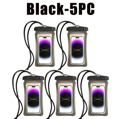 1-30PCS High Quality Universal Waterproof Smartphone Bag Phone Case Floating Waterproof Phone Pouch Bag for Diving Swimming