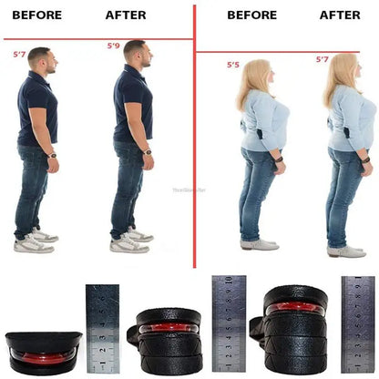 1Pair Height Increase Insole for Feet Templates 3/5/7/9cm Variable Height Shoes Insoles Men Women Shock Absorbing Growing Sole