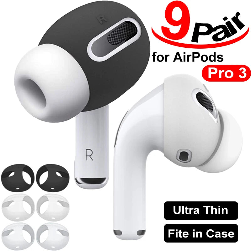 Eartips Anti-Scratch Cover for AirPods Pro3 Earbuds 3rd Gen Anti Slip Silicone Earbuds Covers Ear Tips for Apple AirPods Pro 3rd