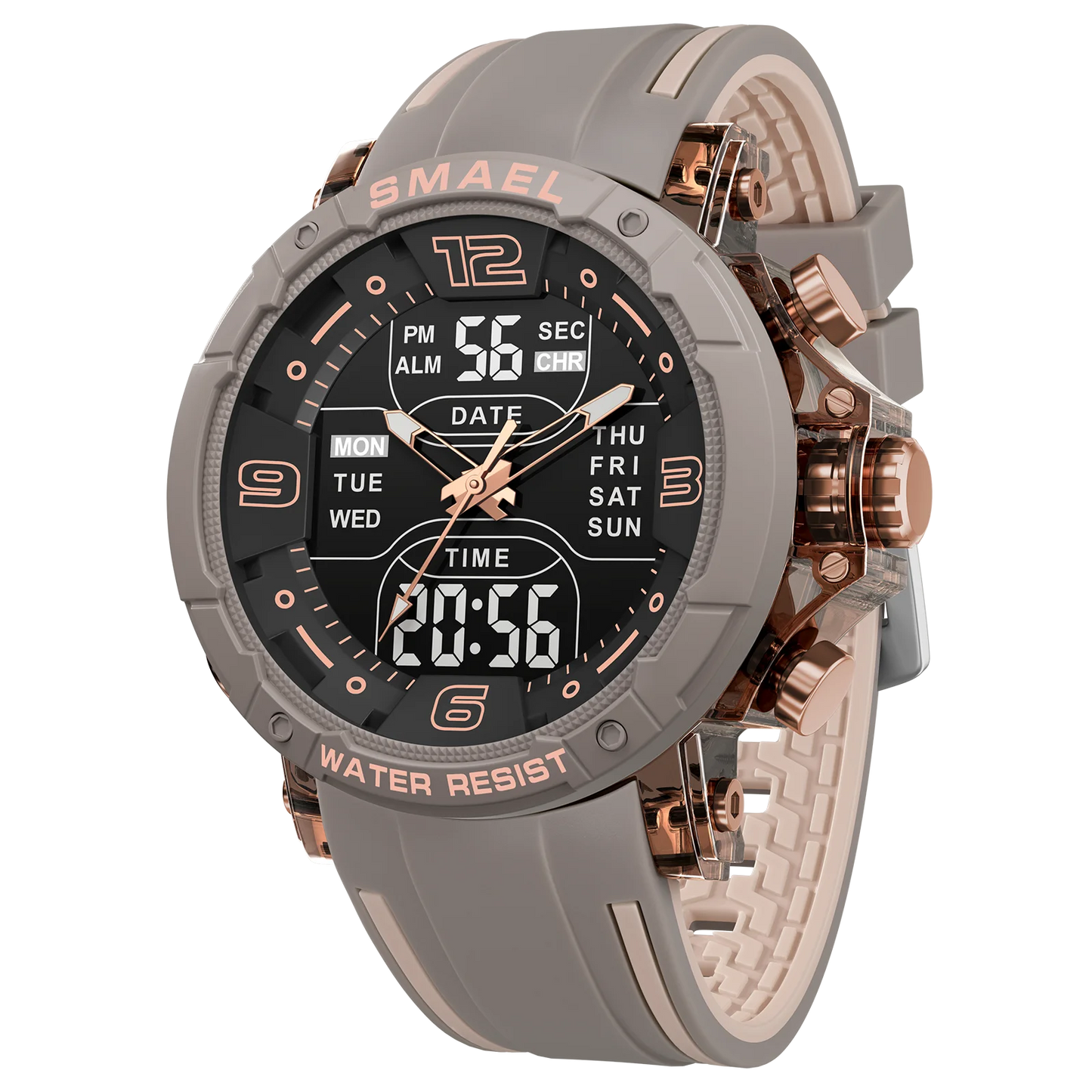 SMAEL Brand 8140 Waterproof Dropshipping Watch Alarm Clock night light Young Fashion business Quartz Sport Wristwatches