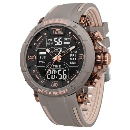 SMAEL Brand 8140 Waterproof Dropshipping Watch Alarm Clock night light Young Fashion business Quartz Sport Wristwatches
