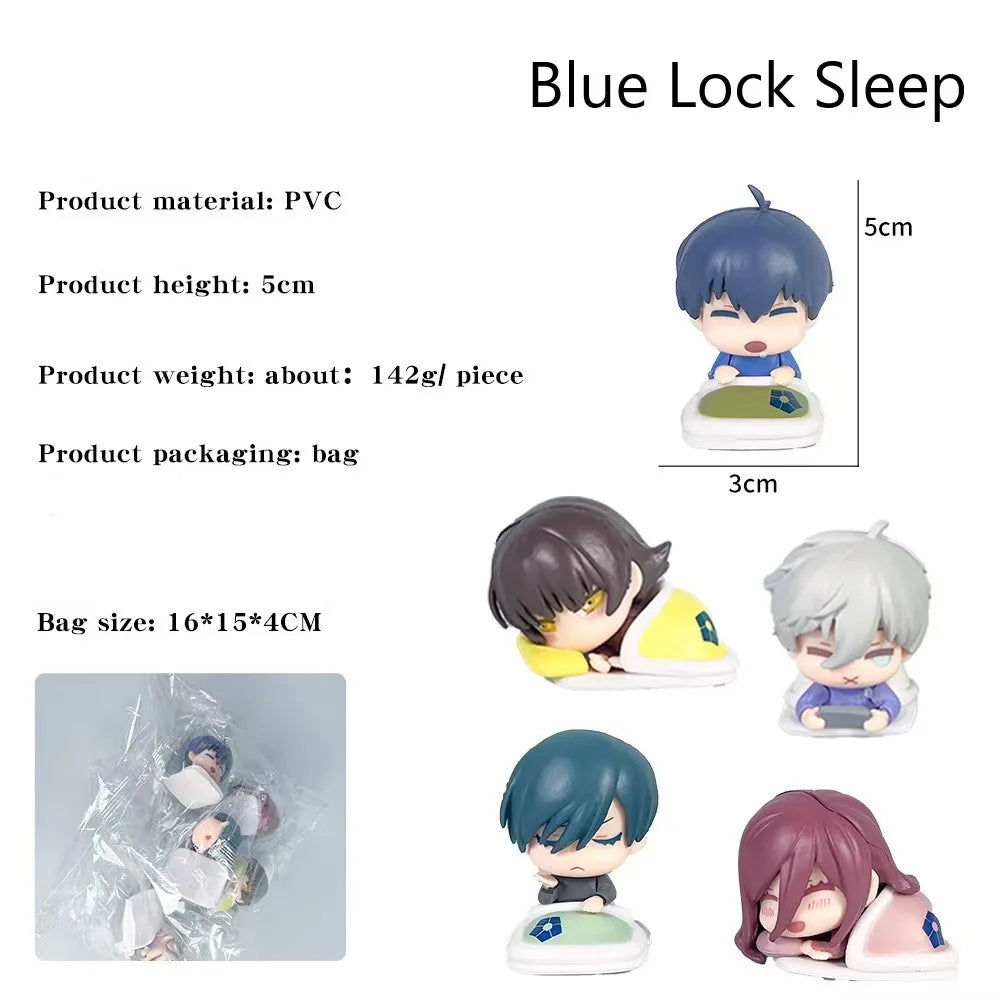 Anime BLUE LOCK Figure Football Comic Isagi Yoichi Bachira Meguru Nagi Seishiro Mikage Reo PVC Model Room Decor For BIrthday Gif