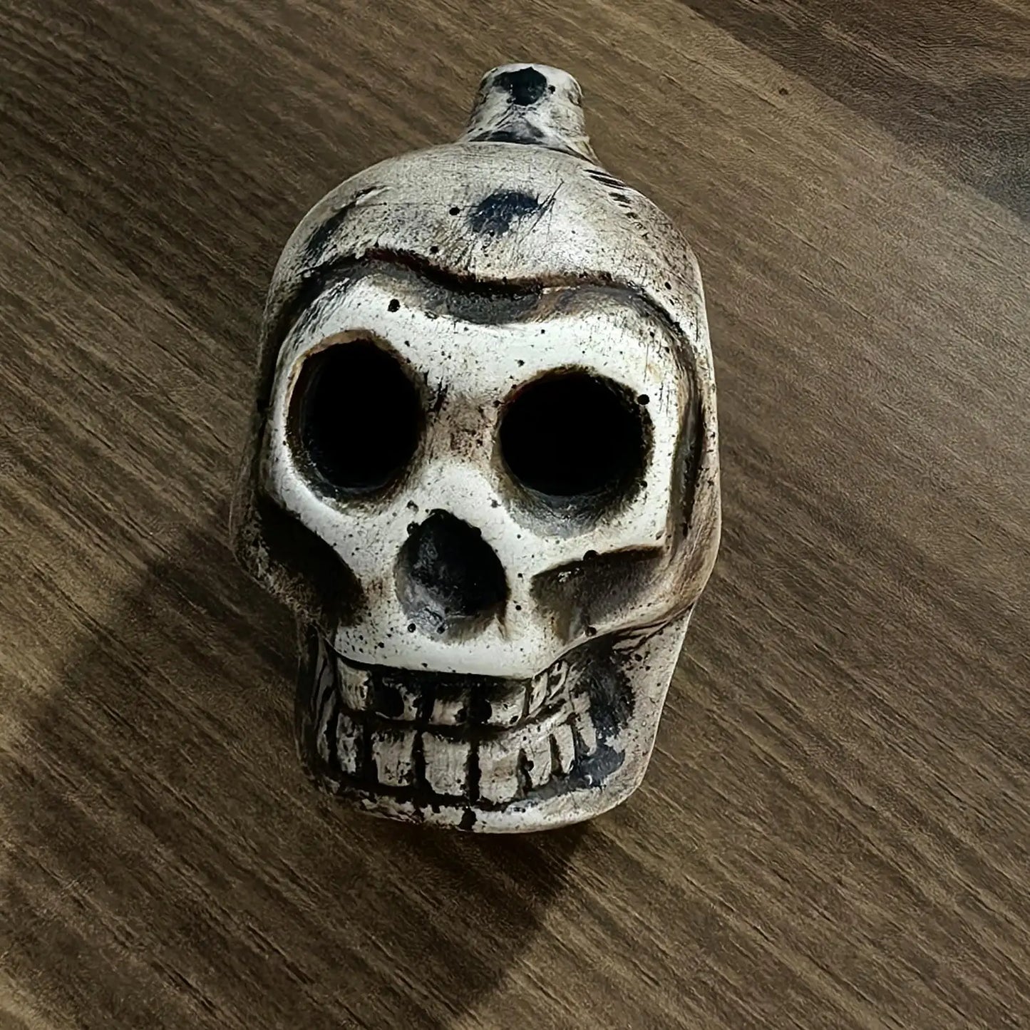 Authentic Aztec Death Whistle, Skull Human Scream Loud High Decibels for Rituals, Spooky Sounding Halloween Prop