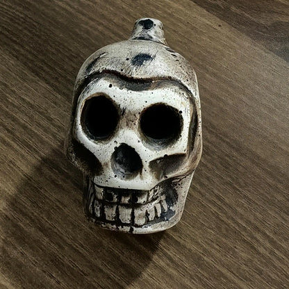 Authentic Aztec Death Whistle, Skull Human Scream Loud High Decibels for Rituals, Spooky Sounding Halloween Prop