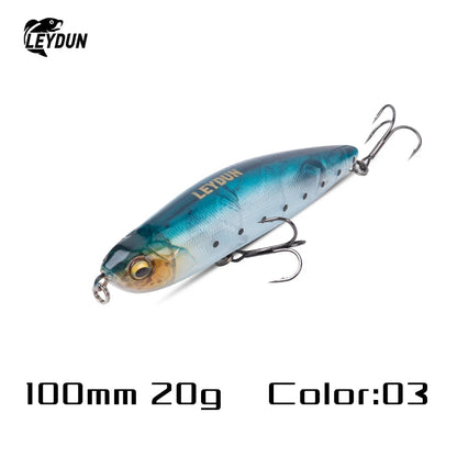 LEYDUN Z-Claw Fishing Lures Floating Pencil 86mm 100mm 120mm Topwater Hard Baits Surface Stickbait Good Action Bass Wobblers