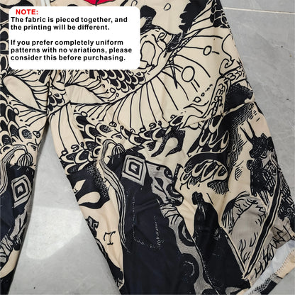 Summer Japanese Style Anime Dragon Print Cosplay Haori Yukata Top Adult Traditional Samurai Loose Kimono Cardigan for Men Women