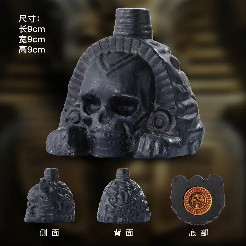 Authentic Aztec Whistle Loud Spookys Aztec Scary Death Whistle Realistic Human Screaming Aztec Ghost War Whistle Skull Head Toy