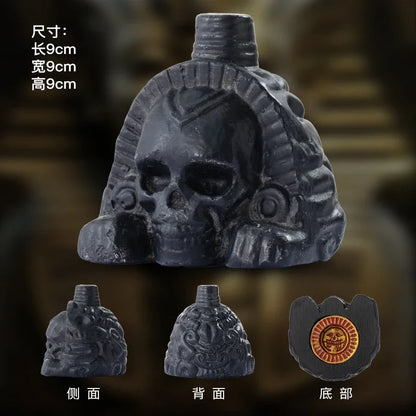 Authentic Aztec Whistle Loud Spookys Aztec Scary Death Whistle Realistic Human Screaming Aztec Ghost War Whistle Skull Head Toy