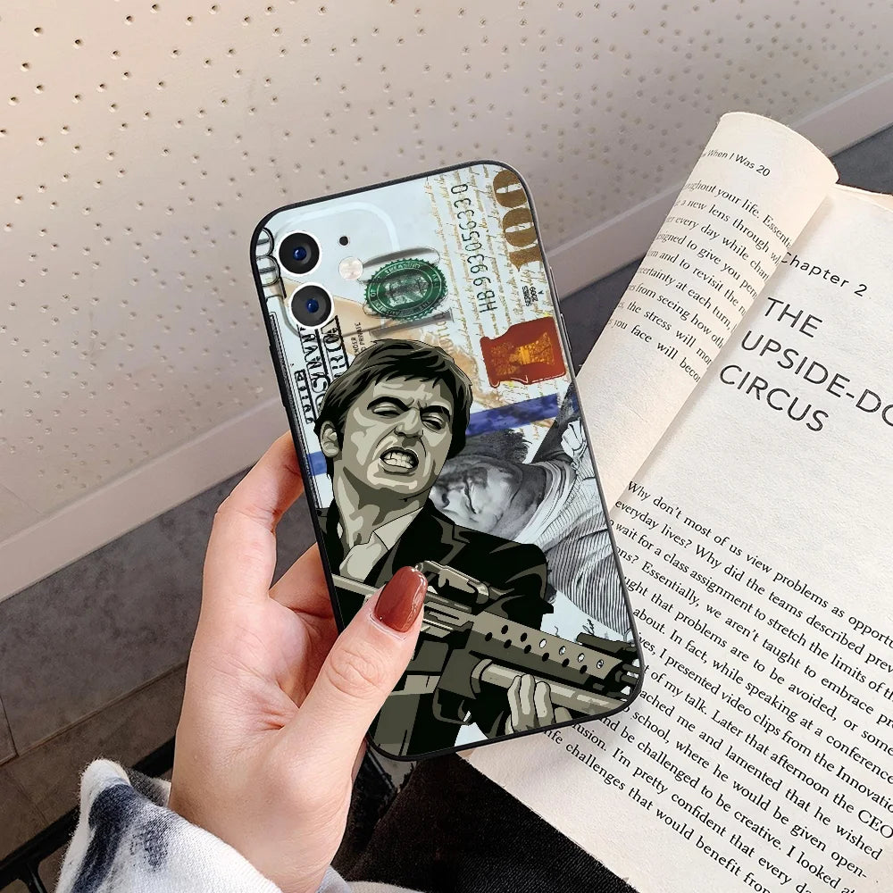 T-Tony M-Montana S-Scarface Phone Case For iPhone 17 16 15 11 12 14 13 Pro Max Mini X XR 7 8 Plus SE4 17E Shockproof Soft Cover