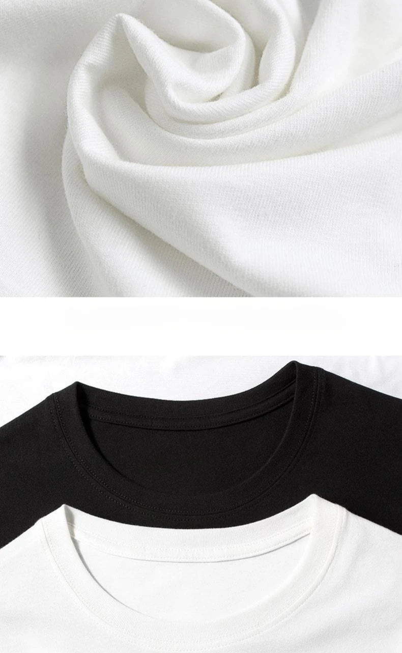 Professional Certified Racist European and American Creative Oversized Pure Cotton Short-sleeved T-shirt Men's High Quality Top