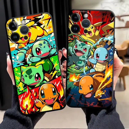 Cartoon Hot Pokemon Funda Phone Cover Phone Case for Apple iPhone 17 Pro Max 15 Pro 7 8 11 14 13 12 16 XR XS MAX Air
