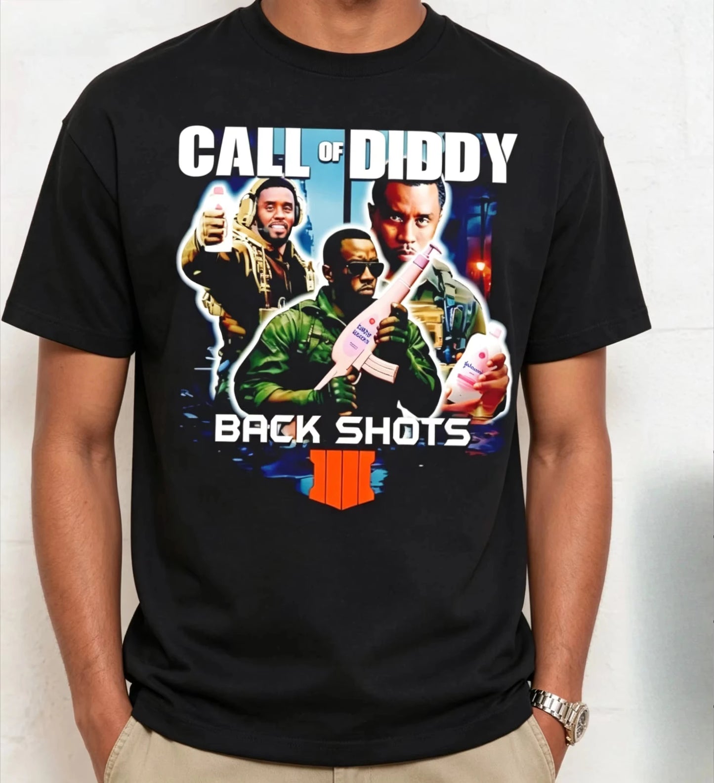 Call of Diddy Baby Oil Funny Meme T Shirt Men Women Casual Cotton Streetwear Short Sleeve Tops Tee