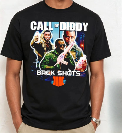 Call of Diddy Baby Oil Funny Meme T Shirt Men Women Casual Cotton Streetwear Short Sleeve Tops Tee
