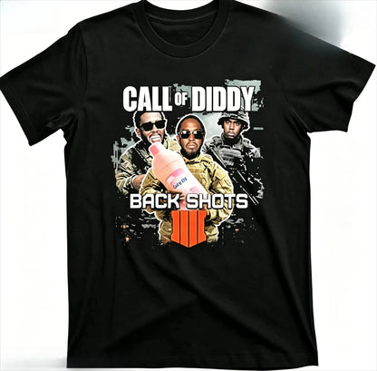 Call of Diddy Baby Oil Funny Meme T Shirt Men Women Casual Cotton Streetwear Short Sleeve Tops Tee