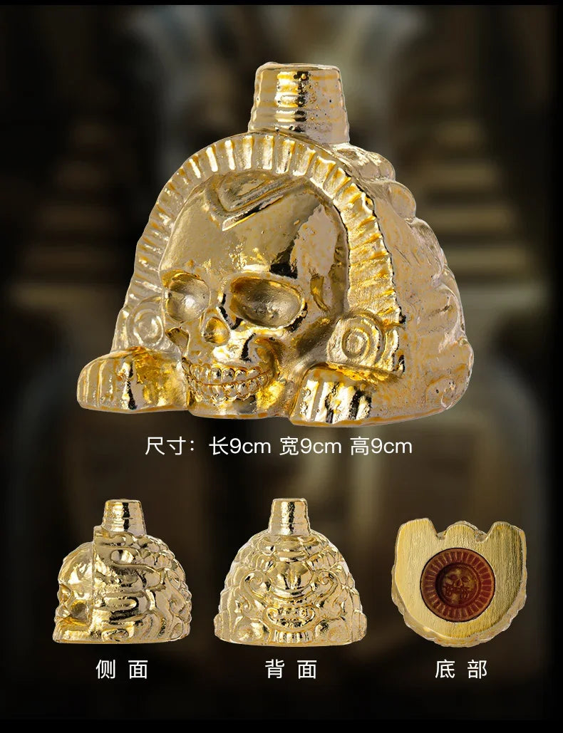 Authentic Aztec Whistle Loud Spookys Aztec Scary Death Whistle Realistic Human Screaming Aztec Ghost War Whistle Skull Head Toy