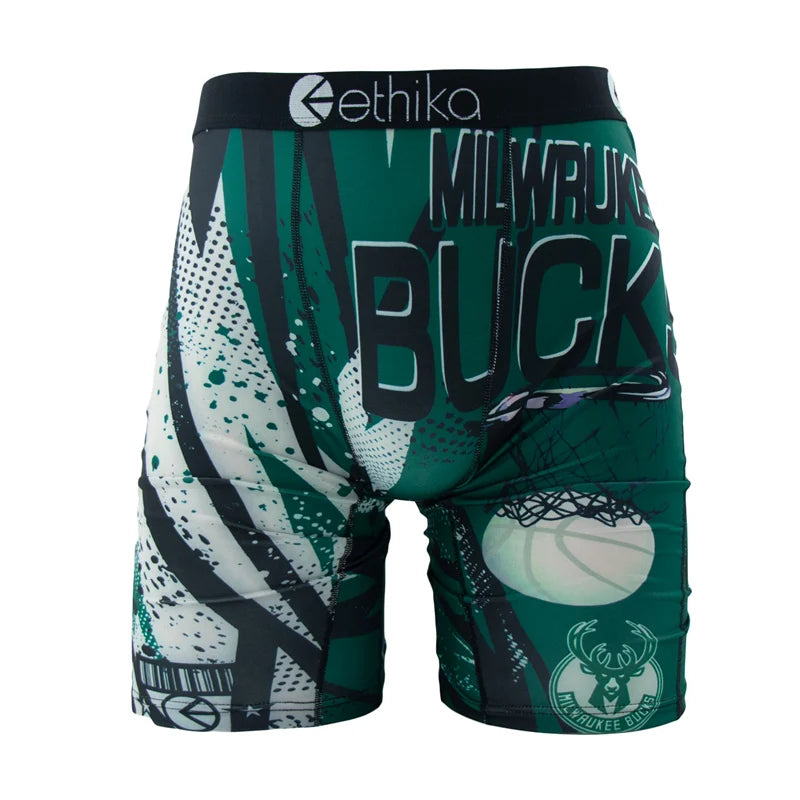 ETHIKA 1Pcs Men Underwear Boxers Breathable Mesh Crotch Mens Trunks Plus Size S-3XL Man Swimming Underpants Men's Panties Trunks