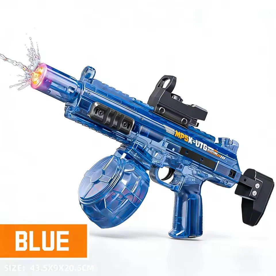 Simulated Firing and Recoil Electric Water Gun Toys Children Automatic Sensor Lights Water Pistol Summer Outdoor Beach Kids Toy