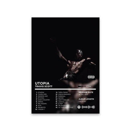 Rapper Album Cover Retro Poster Music Canvas Wall Art Print Mural Home Decor Music Lover Gift
