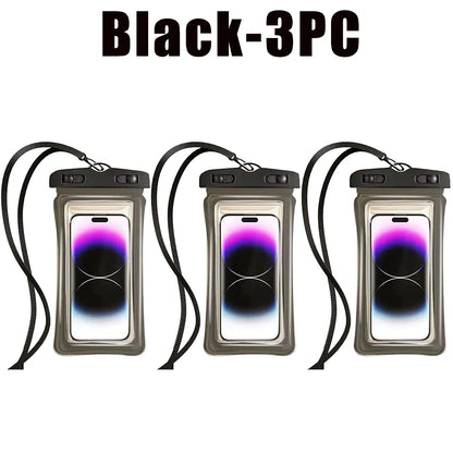 1-30PCS High Quality Universal Waterproof Smartphone Bag Phone Case Floating Waterproof Phone Pouch Bag for Diving Swimming