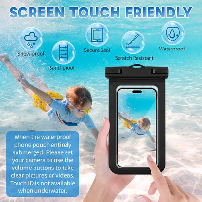 1-30PCS High Quality Universal Waterproof Smartphone Bag Phone Case Floating Waterproof Phone Pouch Bag for Diving Swimming