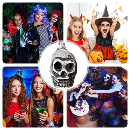 Authentic Aztec Death Whistle, Skull Human Scream Loud High Decibels for Rituals, Spooky Sounding Halloween Prop